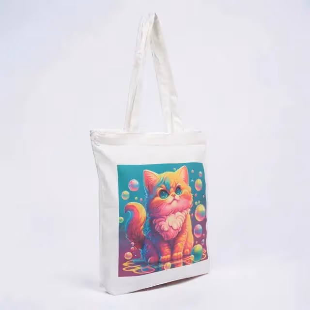 Unisex Tote Bag Zipper - Image 4