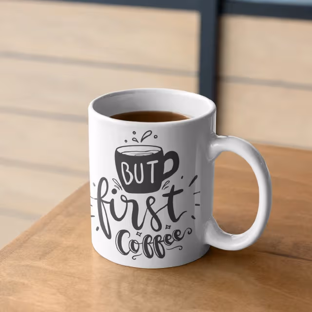 White Coffee Mug - Image 4