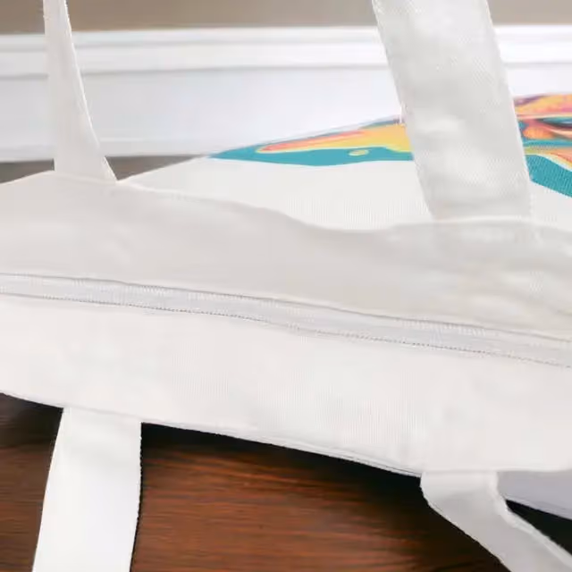 Unisex Tote Bag Zipper - Image 3